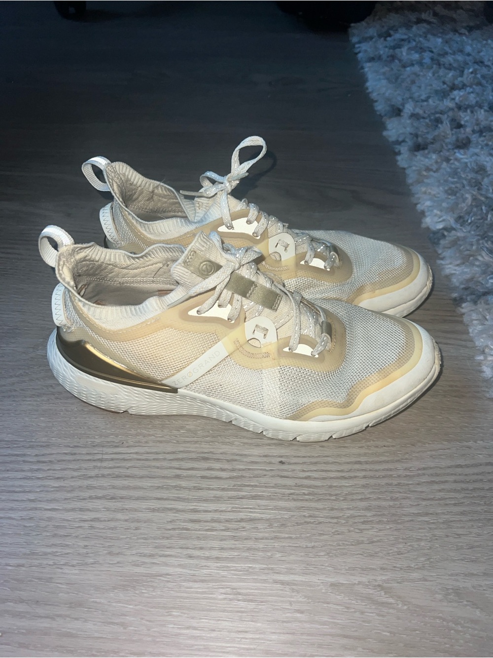 Cole Haan Zerogrand Knit Sneakers in Light Beige